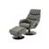 1  Poltrona de Massagem Montana Rivatti Estofado em PU Cinza Base Madeira c_ Apoio para Pes c_ Controle